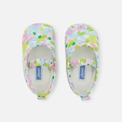 Accessoires-Jacadi Ballerines bébé fille - ROSE/VERT