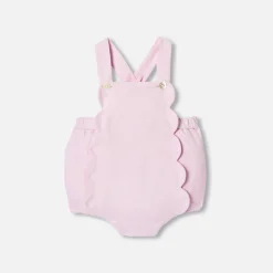 Combinaison, Barboteuse Et Ensemble-Jacadi Barboteuse bébé fille - ROSE POUDRE CLAIR