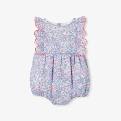 Combinaison, Barboteuse Et Ensemble-Jacadi Barboteuse bébé fille en tissu Liberty - lore MULTICO