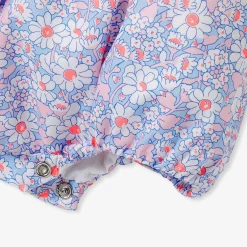 Combinaison, Barboteuse Et Ensemble-Jacadi Barboteuse bébé fille en tissu Liberty - lore MULTICO