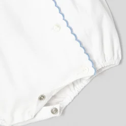 Combinaison, Barboteuse Et Ensemble-Jacadi Barboteuse bébé fille Mon premier - BLANC/BLEU