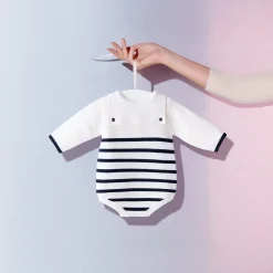 Combinaison, Barboteuse Et Ensemble-Jacadi Barboteuse bébé Mon premier - BLANC/MARINE