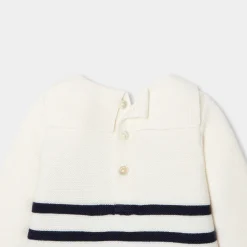 Combinaison, Barboteuse Et Ensemble-Jacadi Barboteuse bébé Mon premier - BLANC/MARINE