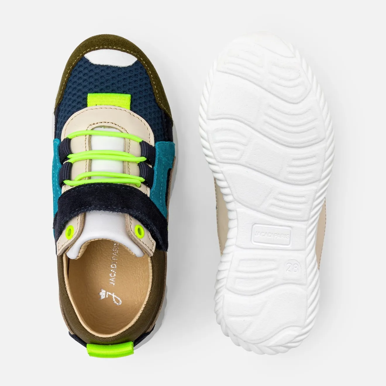 Baskets Et Tennis|Chaussures-Jacadi Baskets running enfant garçon - KAKI