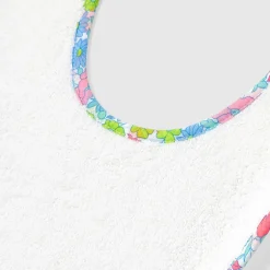 Bavoirs Et Langes-Jacadi Bavoir bébé fille en tissu Liberty - lore BLANC/MULTICO