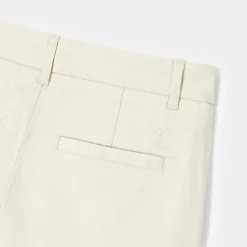 Short Et Bermuda-Jacadi Bermuda enfant garçon en satin de coton - BLANC CASSE