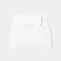 Pantalon Et Short|Accessoires-Jacadi Bloomer bébé fille à nœud - blanc BLANC JACADI