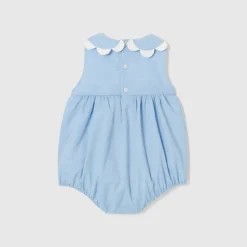 Combinaison, Barboteuse Et Ensemble-Jacadi Bloomer bébé fille en fil à fil - CHAMBRAY