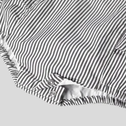 Combinaison, Barboteuse Et Ensemble-Jacadi Bloomer bébé fille en popeline - GRIS/BLANC