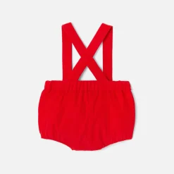 Combinaison, Barboteuse Et Ensemble-Jacadi Bloomer bébé fille en velours léger - rouge ROUGE JACADI