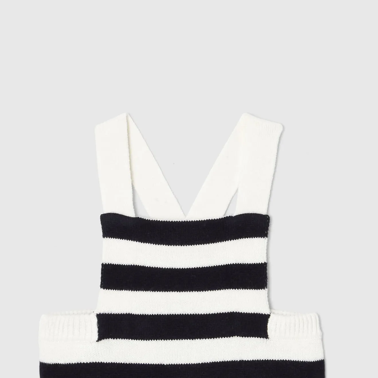 Combinaison, Barboteuse Et Ensemble-Jacadi Bloomer bébé garçon en tricot - BLANC CASSE/MARINE