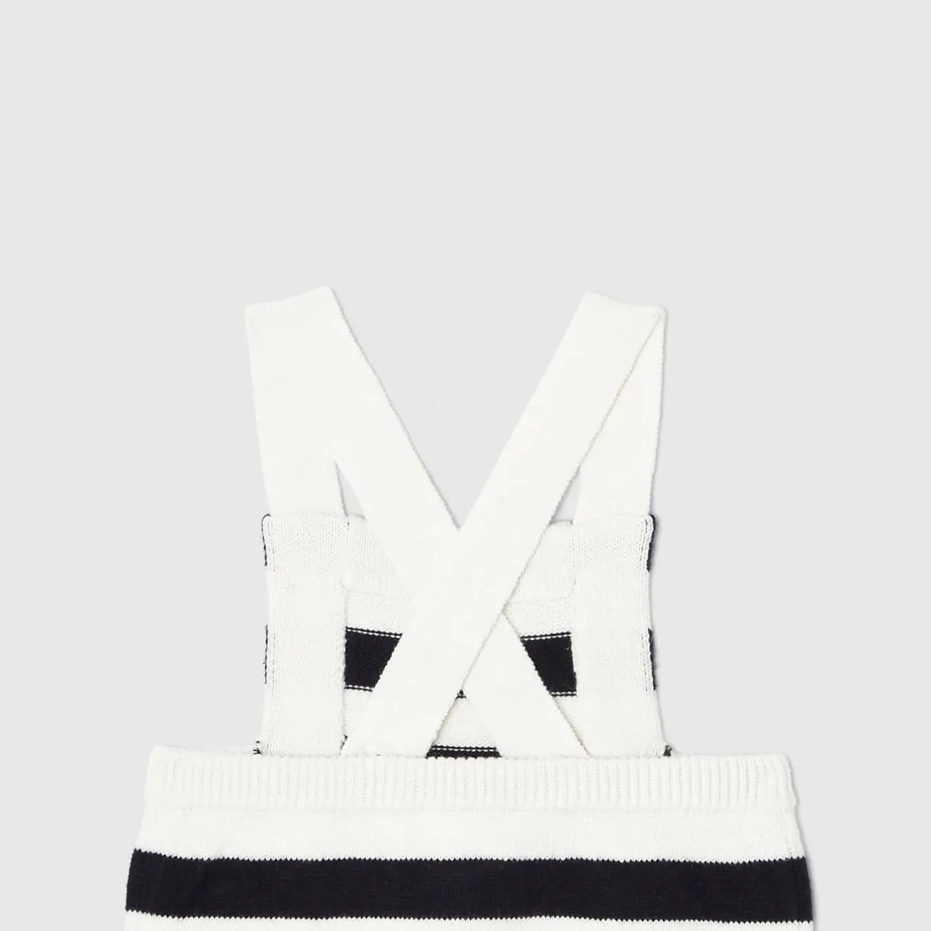 Combinaison, Barboteuse Et Ensemble-Jacadi Bloomer bébé garçon en tricot - BLANC CASSE/MARINE