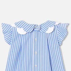 Blouse-Jacadi Blouse bébé fille en popeline - BLANC/BLEU