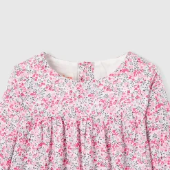 Blouse-Jacadi Blouse en tissu Liberty enfant fille - x Tohana - ROSE/GRIS