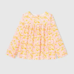 Blouse Et Chemise-Jacadi Blouse en tissu Liberty enfant fille - x Tohana - lore JAUNE/MULTICO