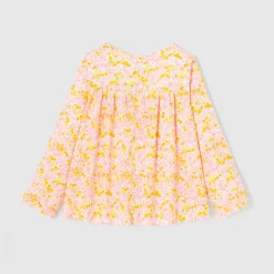 Blouse Et Chemise-Jacadi Blouse en tissu Liberty enfant fille - x Tohana - lore JAUNE/MULTICO