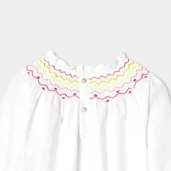 Blouse Et Chemise-Jacadi Blouse enfant fille en flanelle - blanc BLANC JACADI