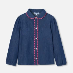 Blouse Et Chemise-Jacadi Blouse enfant fille en jean - BLEU DENIM