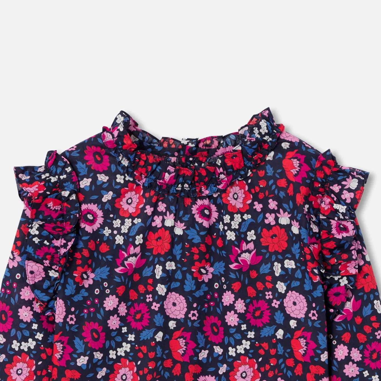 Blouse Et Chemise-Jacadi Blouse enfant fille en tissu Liberty - lore MARINE/MULTICO