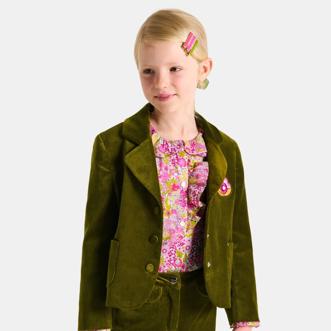 Blouse Et Chemise-Jacadi Blouse enfant fille en tissu Liberty - lore BLANC/MULTICO