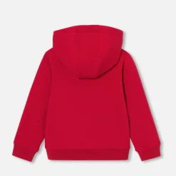 Pull, Sweat Et Cardigan-Jacadi Blouson bi-matière enfant garçon - ROUGE/BORDEAUX