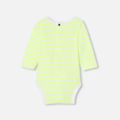 Body-Jacadi Body bébé à rayures - JAUNE/BLANC