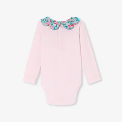 Body-Jacadi Body bébé fille à col en Tissu Liberty - rose poudre ROSE POUDRE JACADI