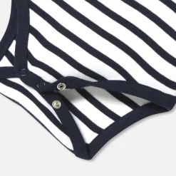 Body-Jacadi Body bébé garçon manches longues - BLANC/MARINE