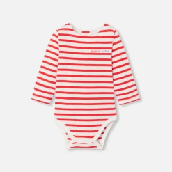 Body-Jacadi Body manches longues bébé - BLANC/ROUGE