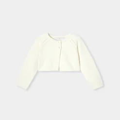 Pull, Sweat Et Cardigan-Jacadi Boléro bébé fille cérémonie - blanc doux BLANC DOUX JACADI