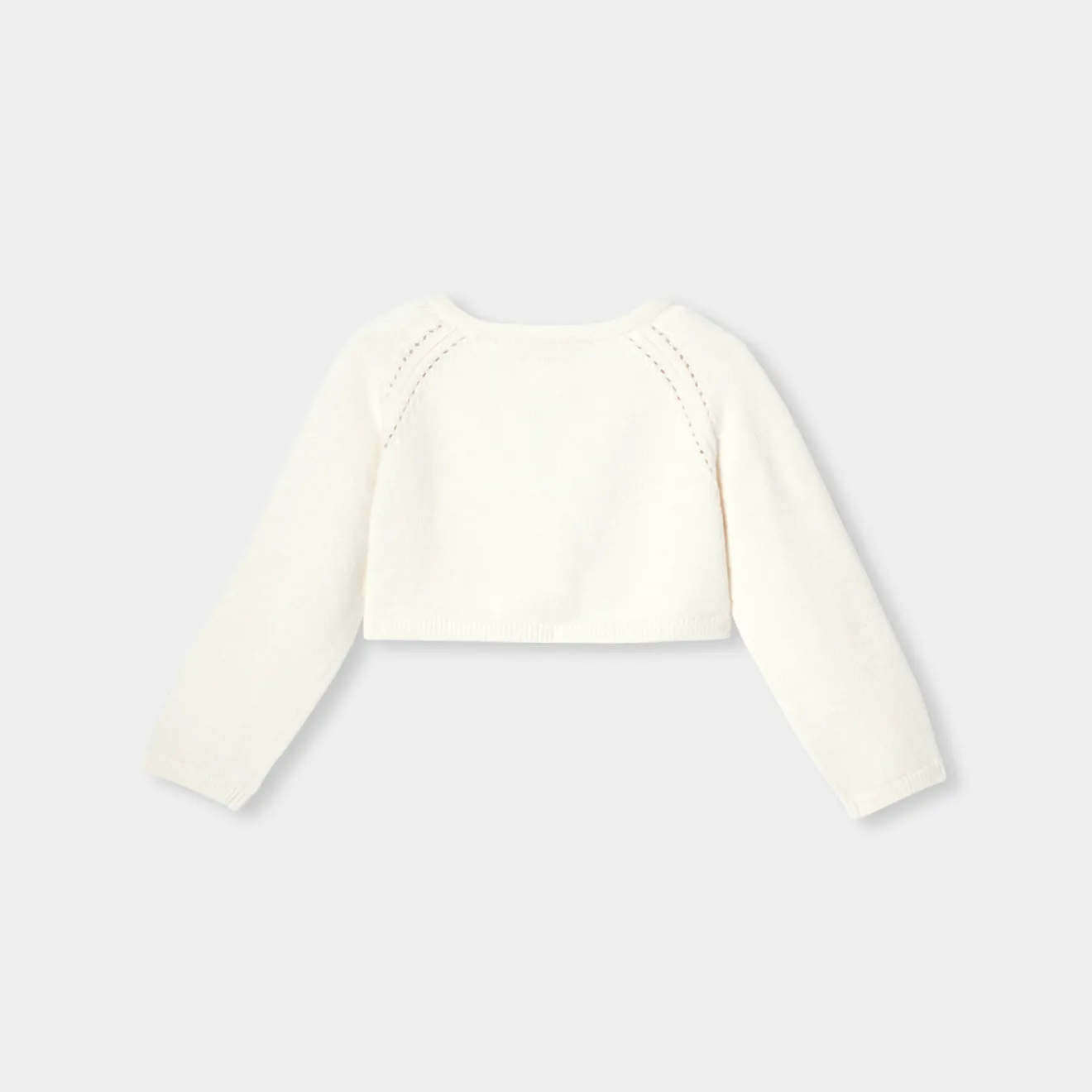 Pull, Sweat Et Cardigan-Jacadi Boléro bébé fille cérémonie - blanc doux BLANC DOUX JACADI