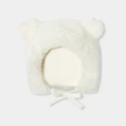 Accessoires-Jacadi Bonnet bébé en fausse fourrure - blanc doux BLANC DOUX JACADI