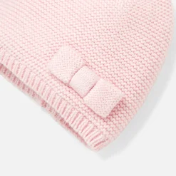 Accessoires-Jacadi Bonnet bébé fille - rose pale ROSE PALE JACADI