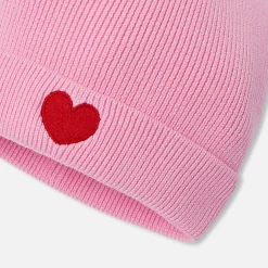 Accessoires-Jacadi Bonnet bébé fille - ROSE/ROUGE