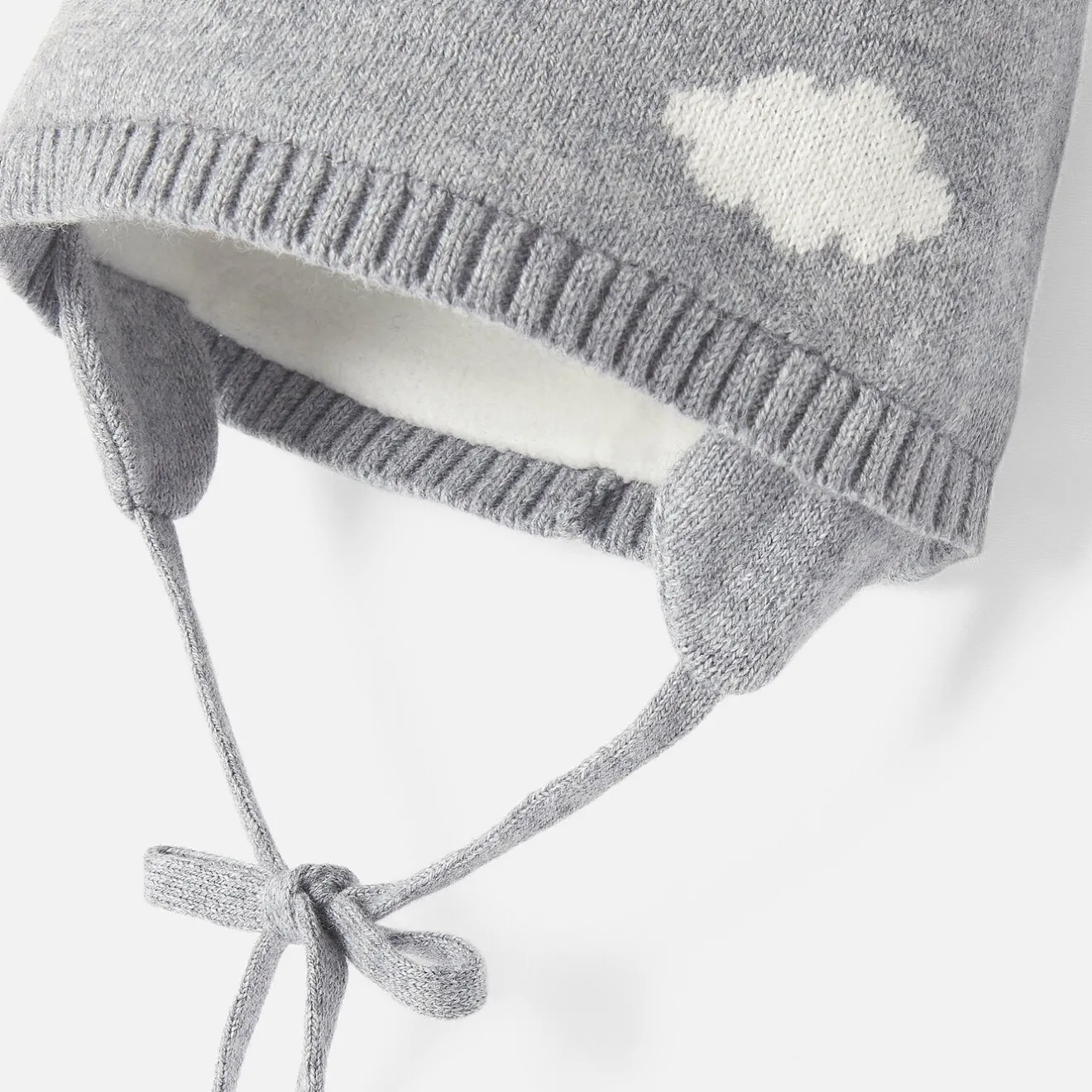 Accessoires-Jacadi Bonnet bébé garçon à pompon - GRIS/ECRU
