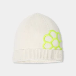 Accessoires-Jacadi Bonnet enfant fille - lore BLANC DOUX/MULTICO