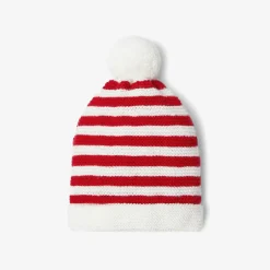 Accessoires-Jacadi Bonnet Love Maille Collection Solidaire - BLANC/ROUGE