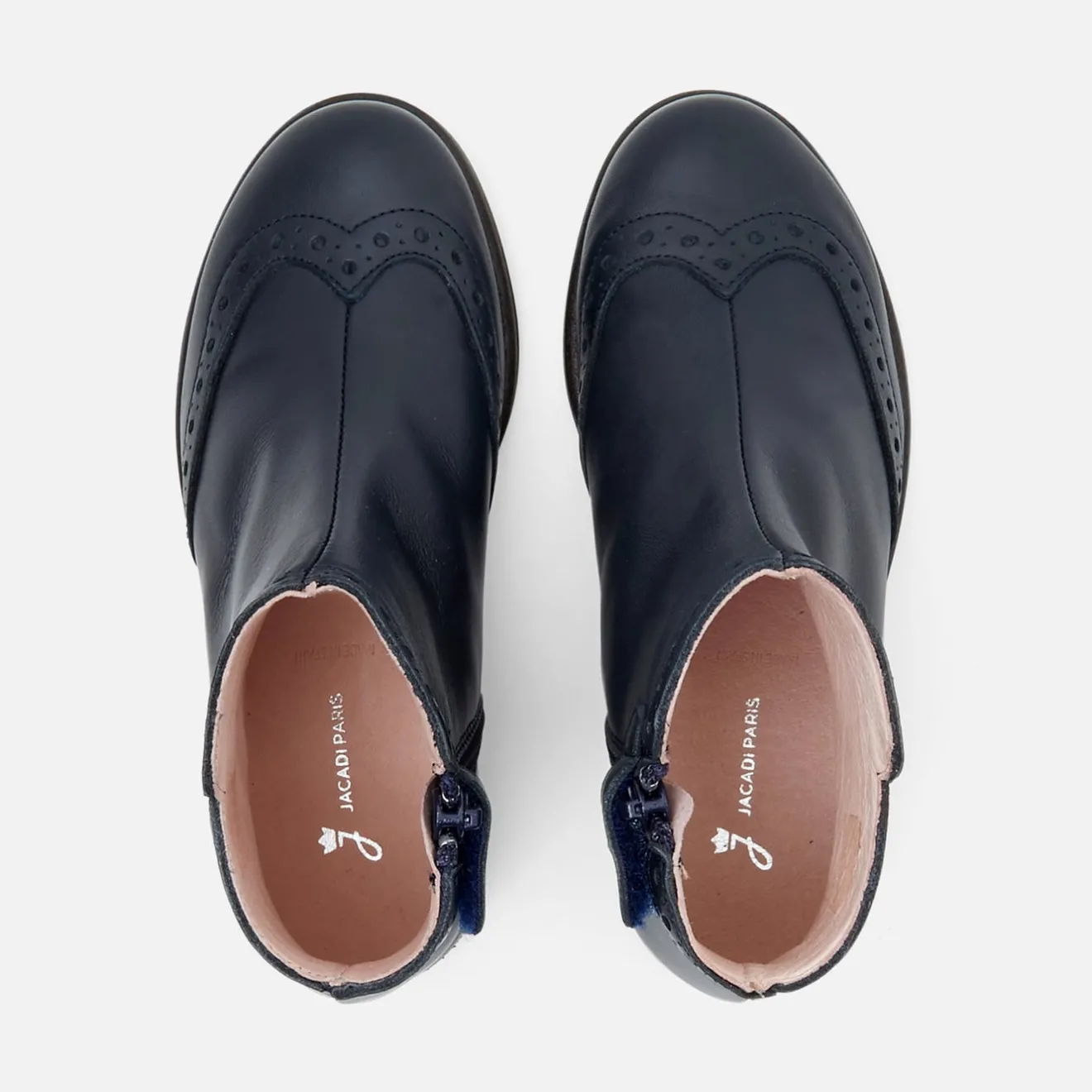 Chaussures|Boots Et Botillons-Jacadi Boots enfant fille en cuir MARINE JACADI