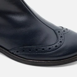 Chaussures|Boots Et Botillons-Jacadi Boots enfant fille en cuir MARINE JACADI