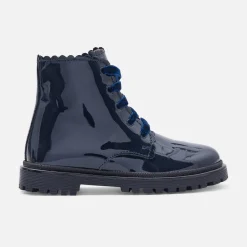 Boots Et Botillons|Chaussures-Jacadi Boots enfant fille en cuir verni - marine MARINE JACADI