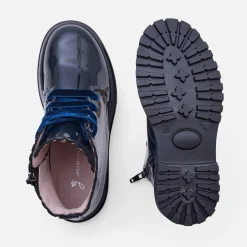 Boots Et Botillons|Chaussures-Jacadi Boots enfant fille en cuir verni - marine MARINE JACADI