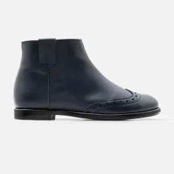 Boots Et Botillons|Chaussures-Jacadi Boots enfant fille en cuir - marine MARINE JACADI