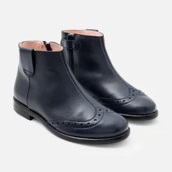 Boots Et Botillons|Chaussures-Jacadi Boots enfant fille en cuir - marine MARINE JACADI