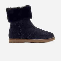 Chaussures Fourrées|Boots Et Botillons-Jacadi Boots fourrées enfant fille - marine MARINE JACADI