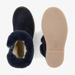 Chaussures Fourrées|Chaussures-Jacadi Boots fourrées enfant fille - marine MARINE JACADI