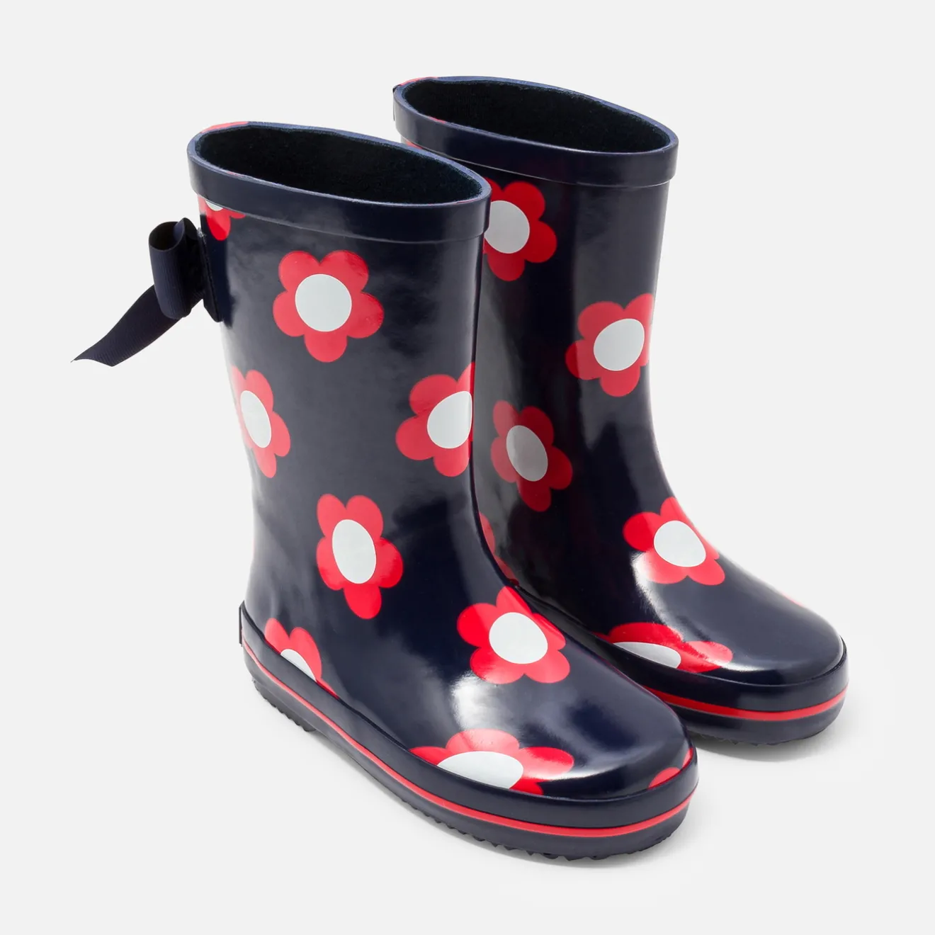 Bottes|Chaussures-Jacadi Bottes de pluie enfant fille - MARINE/ROUGE