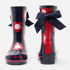 Bottes|Chaussures-Jacadi Bottes de pluie enfant fille - MARINE/ROUGE