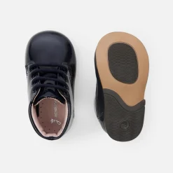 Boots Et Botillons-Jacadi Bottillons bébé fille en cuir verni - marine MARINE JACADI