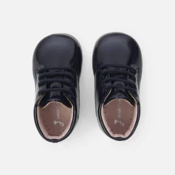 Boots Et Botillons-Jacadi Bottillons bébé fille en cuir verni - marine MARINE JACADI