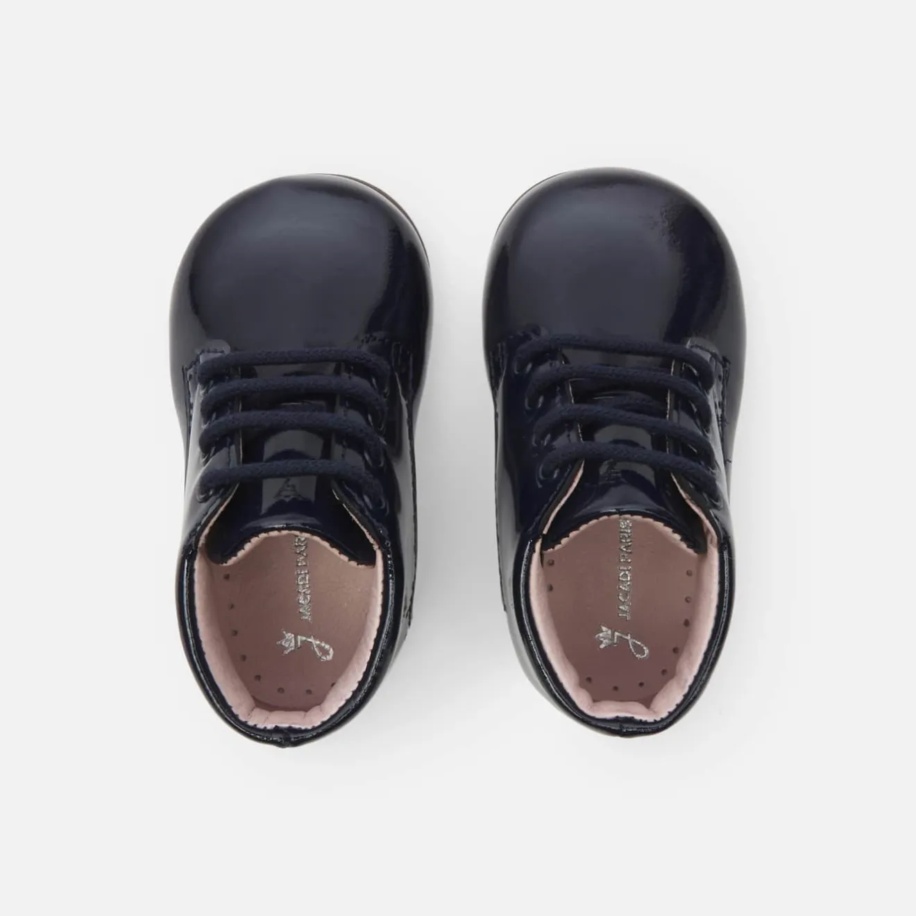 Boots Et Botillons-Jacadi Bottillons bébé fille en cuir verni - marine MARINE JACADI